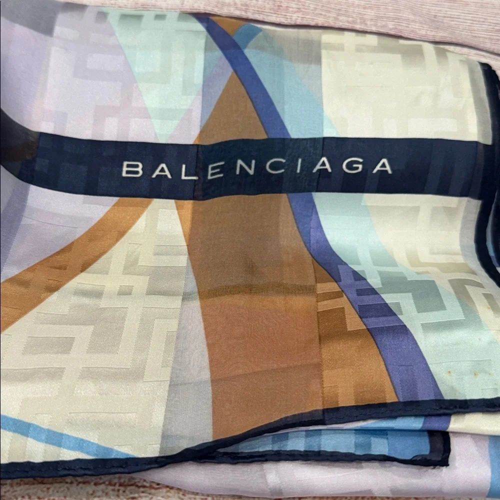 Vintage Balenciaga‎ Silk Scarf huge